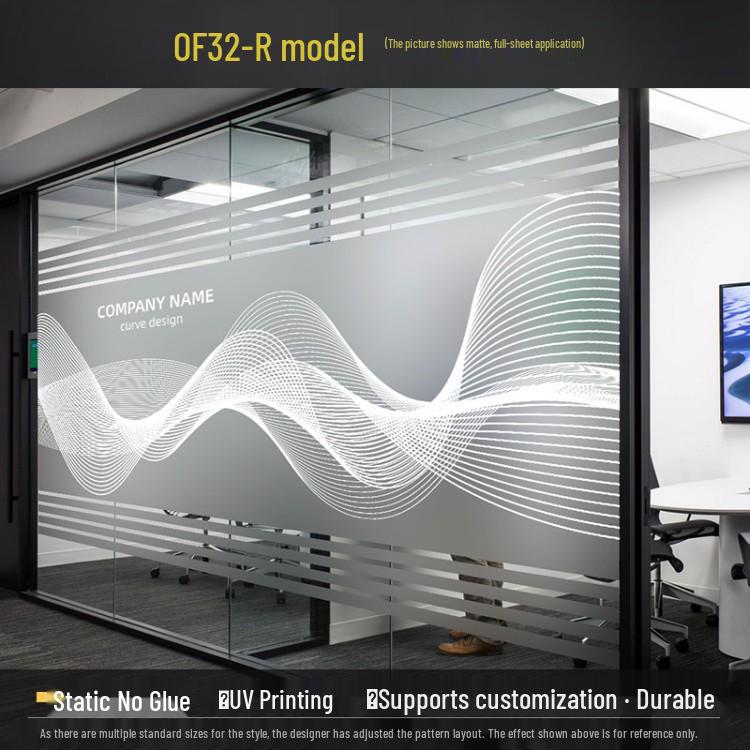 Decorative Frosted Glass Sticker for Office Partitions