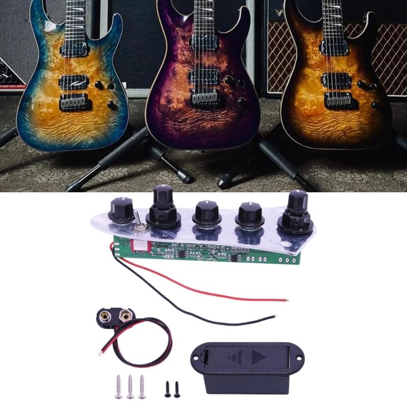 Control Plate, 5 Ways Switch Loaded Metal Prewired Guitar Control Plate for Guitar Replacements Parts Control Plate Set