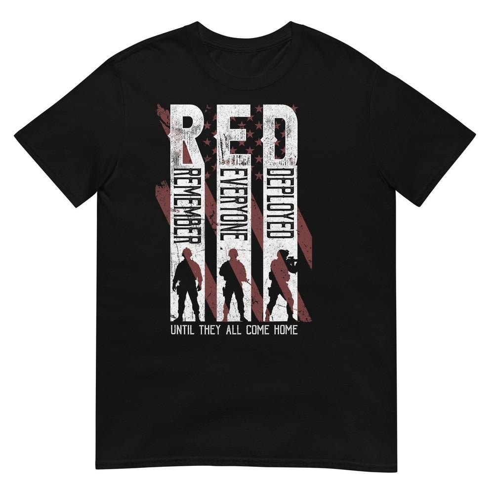 RED Friday Militär Erinnere an jeden eingesetzten Veteranen T-Shirt