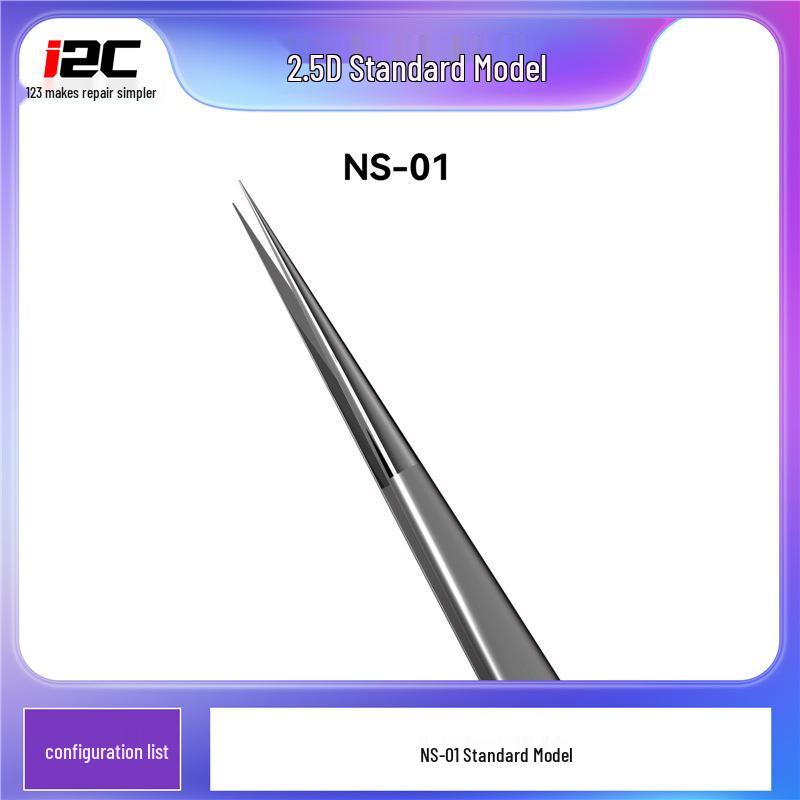 

i2c Ultra-Fine 3D Stainless Steel Non-Magnetic Mobile Repair Tweezers