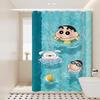 Crayon Shin-chan Punch-Free Waterproof Shower Curtain Set