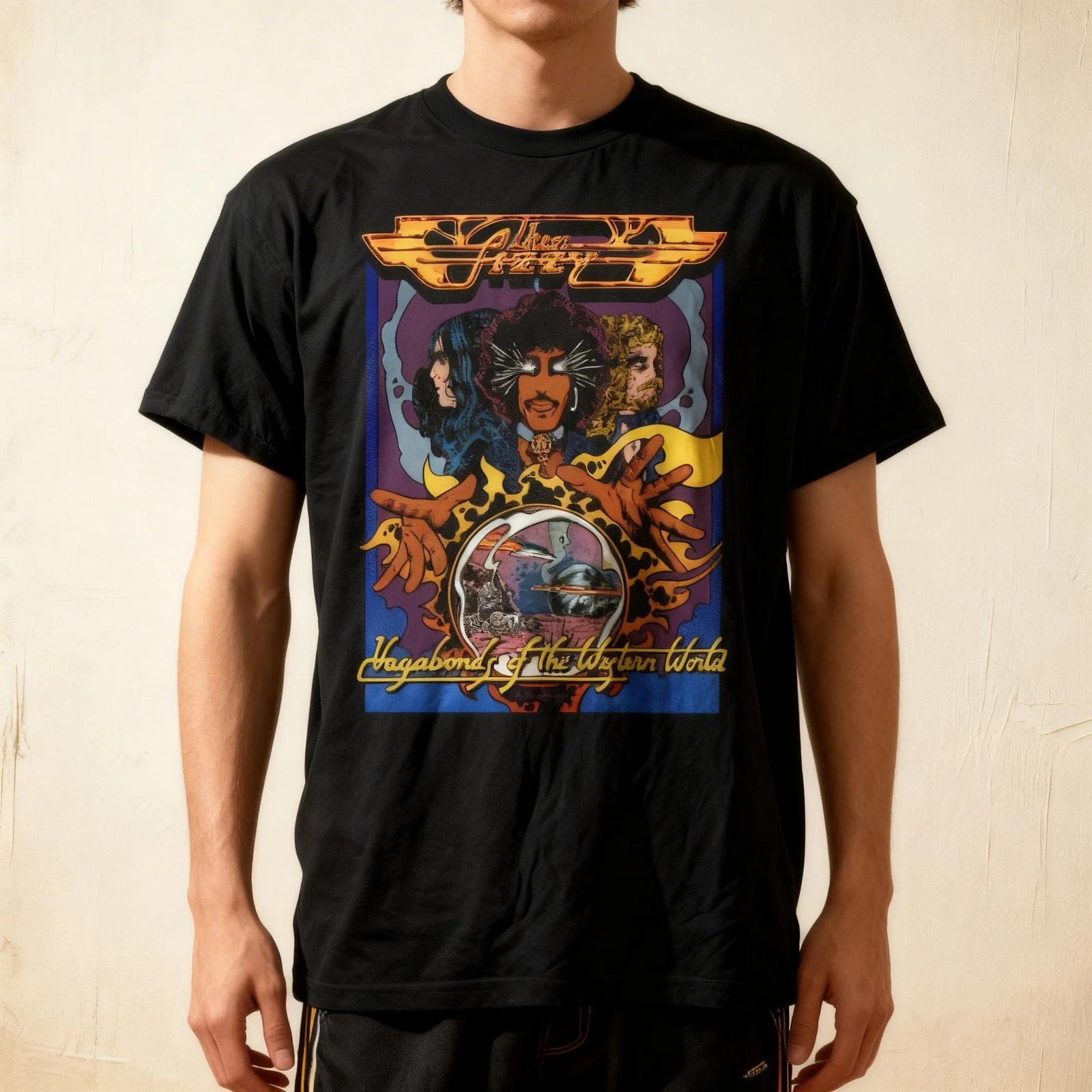Thin Lizzy Vagabonds Of The Western World Cotton Black S-5XL T Shirt 3XL