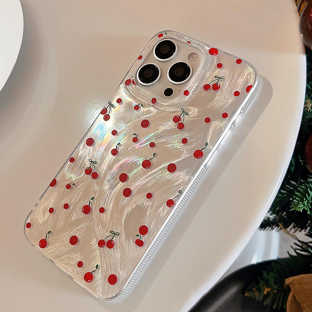 Art Red Dot Cherry Case for iPhone 17 iPhone 17 Pro Max