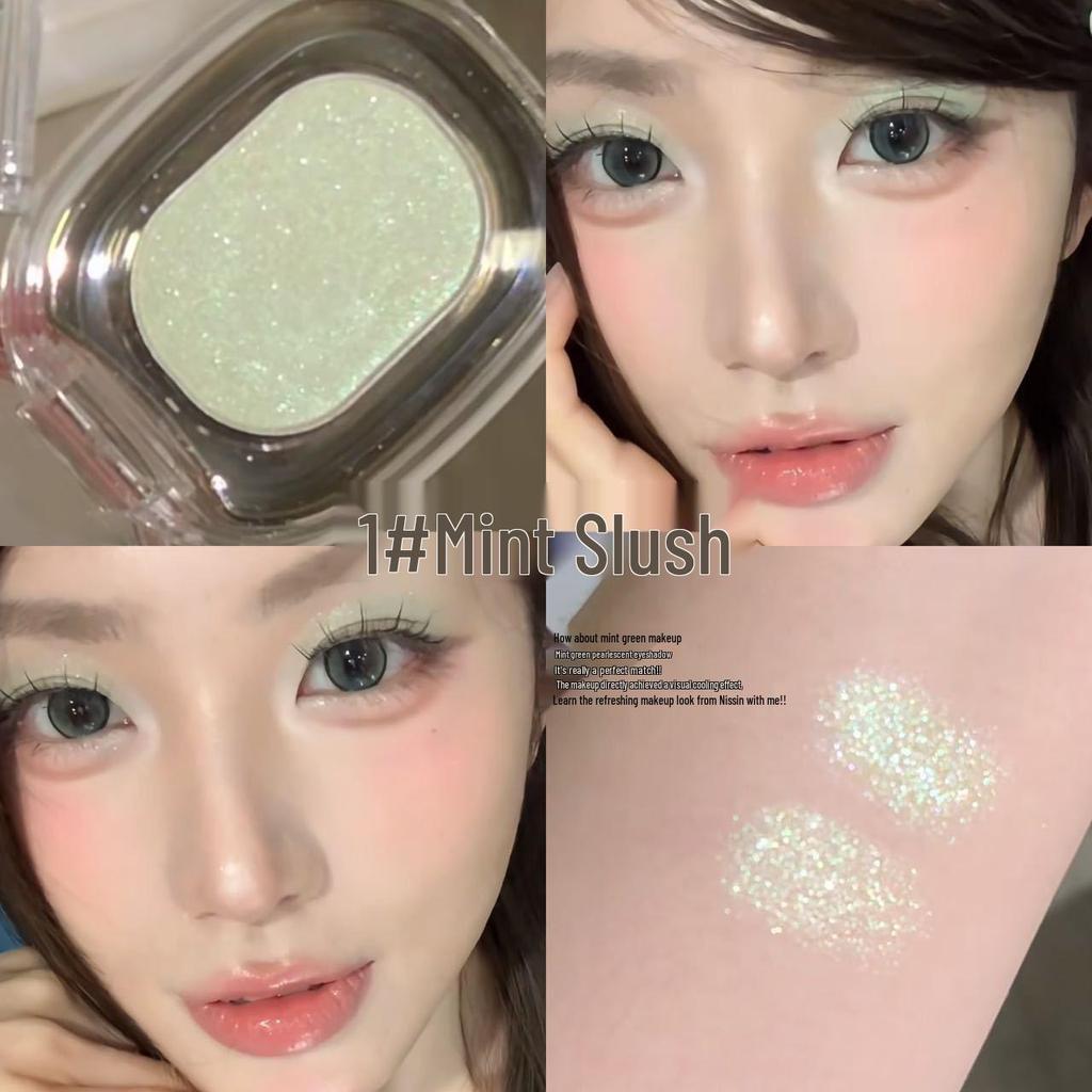 FAICCIA Gentle Sheer Nude Eyeshadow #243 Smoky Pink for Puffiness Reduction - Macaron Gray 221#