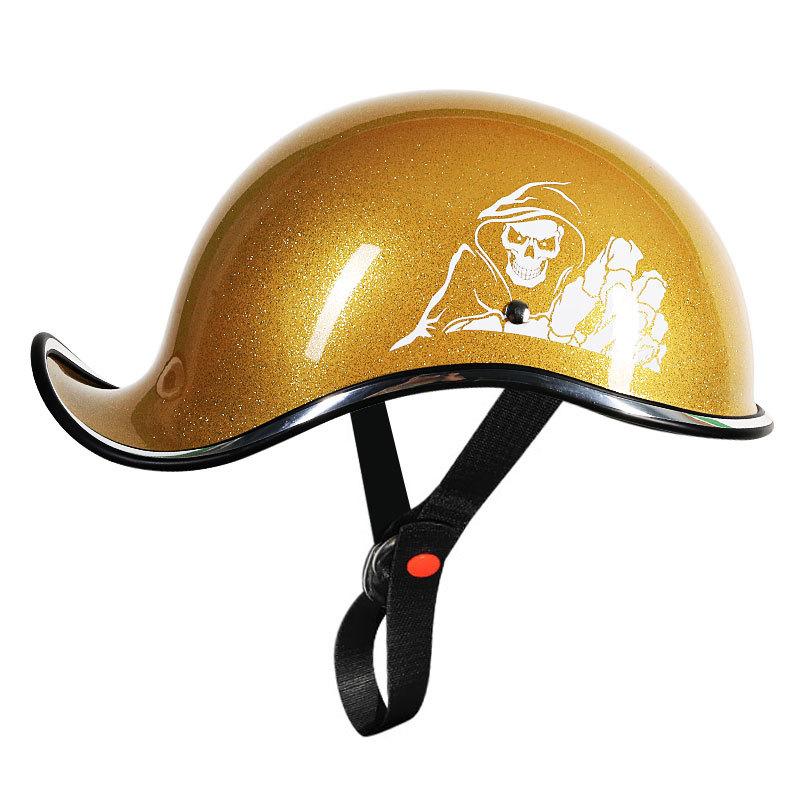 Motorcycle Carbon Fiber Helmet Male Harley Ladle Helmet Female Retro Motorcycle Half Helmet Electric Car Half Helmet Half Cover