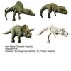 Computer Monitor Dinosaur Accessory 4 Pcs 3D Printed Topper, Fun Office Desk Decor, Toy for Cute Animal Car Dashboard Monitor, TV, Picture Frame Decor