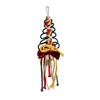 1/3Pcs Christmas Pendant with Golden Bells Colorful Rope Hand-Woven Christmas Tree Shape Seasonal Pendant Holiday Decoration