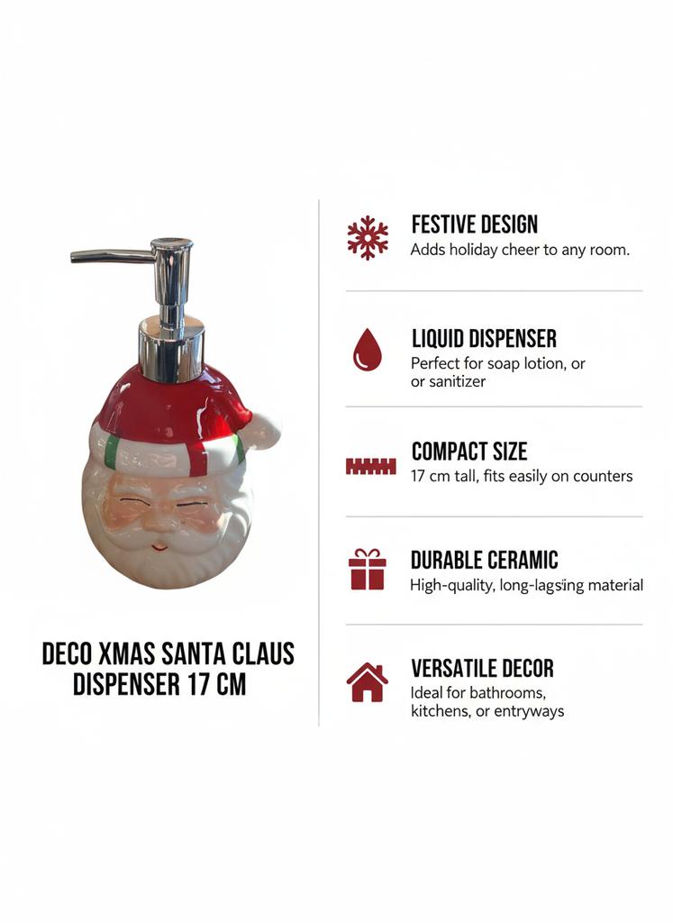 Liquid Soap Bathroom Gel Dispenser Santa Claus