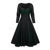 Women Bow-knot Dresses With Elegant Temperament And Long-sleeved Dresses