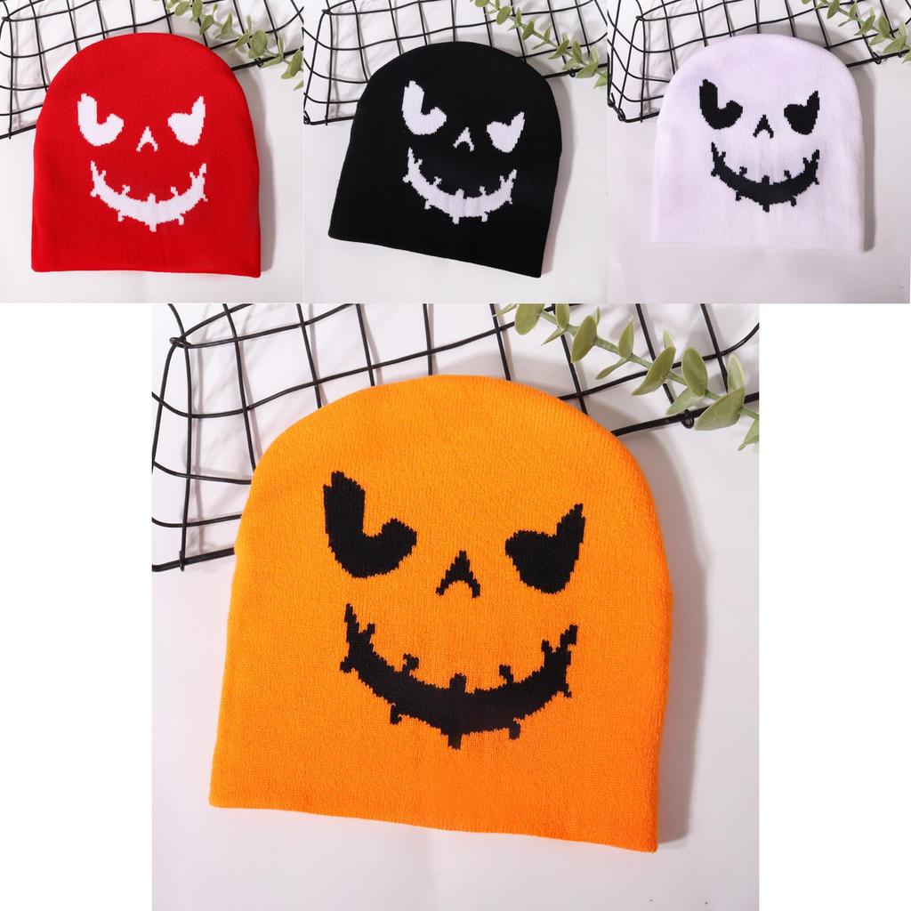 Halloween Pumpkin Knit Hat With Warmth For Fall Street Fashion Fans