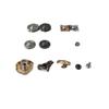 Retro Pattern Button-Shaped Alloy Punk Stud Rivets for DIY Jewelry and Accessories