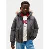 Hooded Fake Fur Bomber Jacket