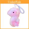 Cute Cartoon Pink Blue Hippocampus Plush Toy Pendant Keychain For Birthday Gift