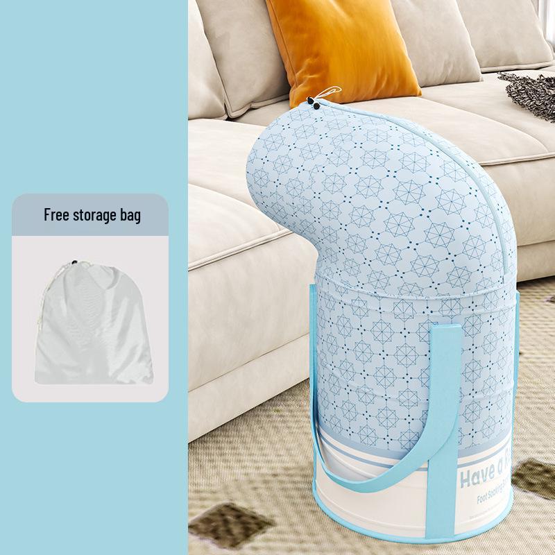 Portable Foldable Over-Knee Foot Bath Bucket with Insulation