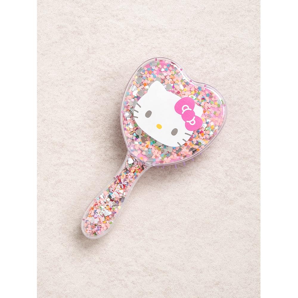 Brosse à cheveux pailletée Hello Kitty Daiso