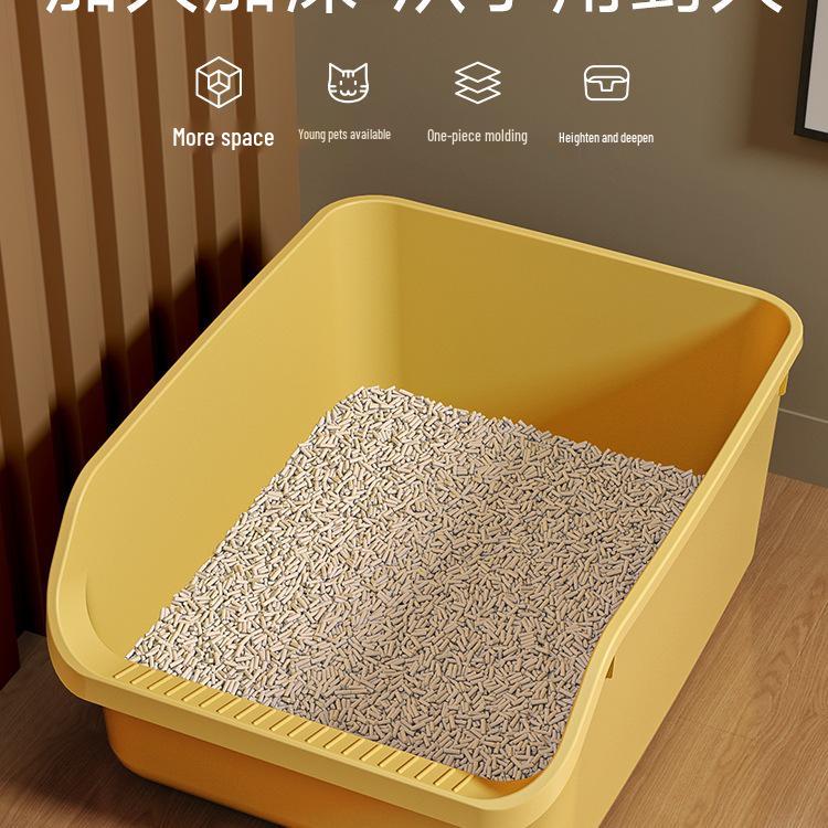 Anti-Splash Semi-Enclosed Extra Large Cat Litter Box