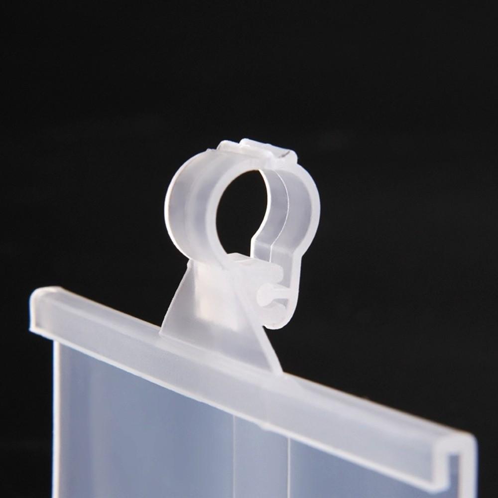 10Pcs Translucent Price Tag Holder Plastic Sign Card Holder Practical Price Display Card  Wire Shelf