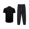 Li-Ning Fashion Simple Basic Breathable Quick-Dry Comfortable Versatile Round Neck Pullover Short Sleeve T-Shirt Casual Sports Set AHSQ777-1+YKLV227-1