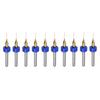 10 PCB Drill Bits 1/8" Shank 0.4mm Titanium Coated Carbide Micro Twist Mini
