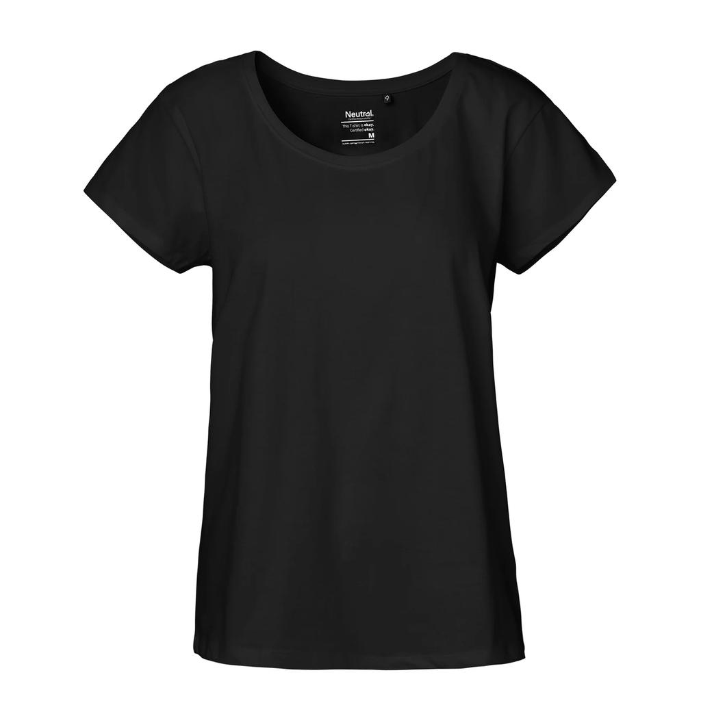 Neutrales Damen-T-Shirt mit lockerem Schnitt