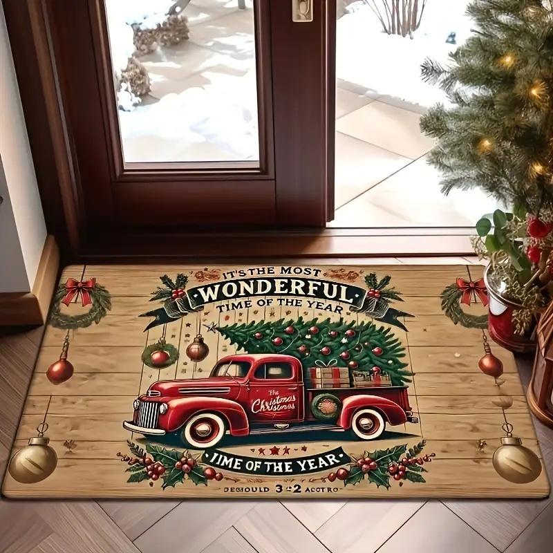 Christmas Gnomes Doormat: Festive and DelightfulHome Decor Bedroom Living Room Entryway Floor Mat Kitchen Bathroom Carpet
