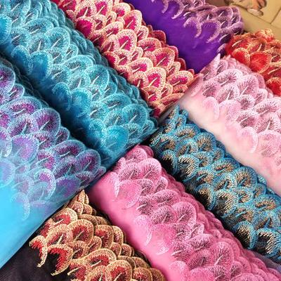 DIY Embroidery Lace Fabric Multicolor Lace Trim New Sewing Ribbon Trim Handicraft Accessories