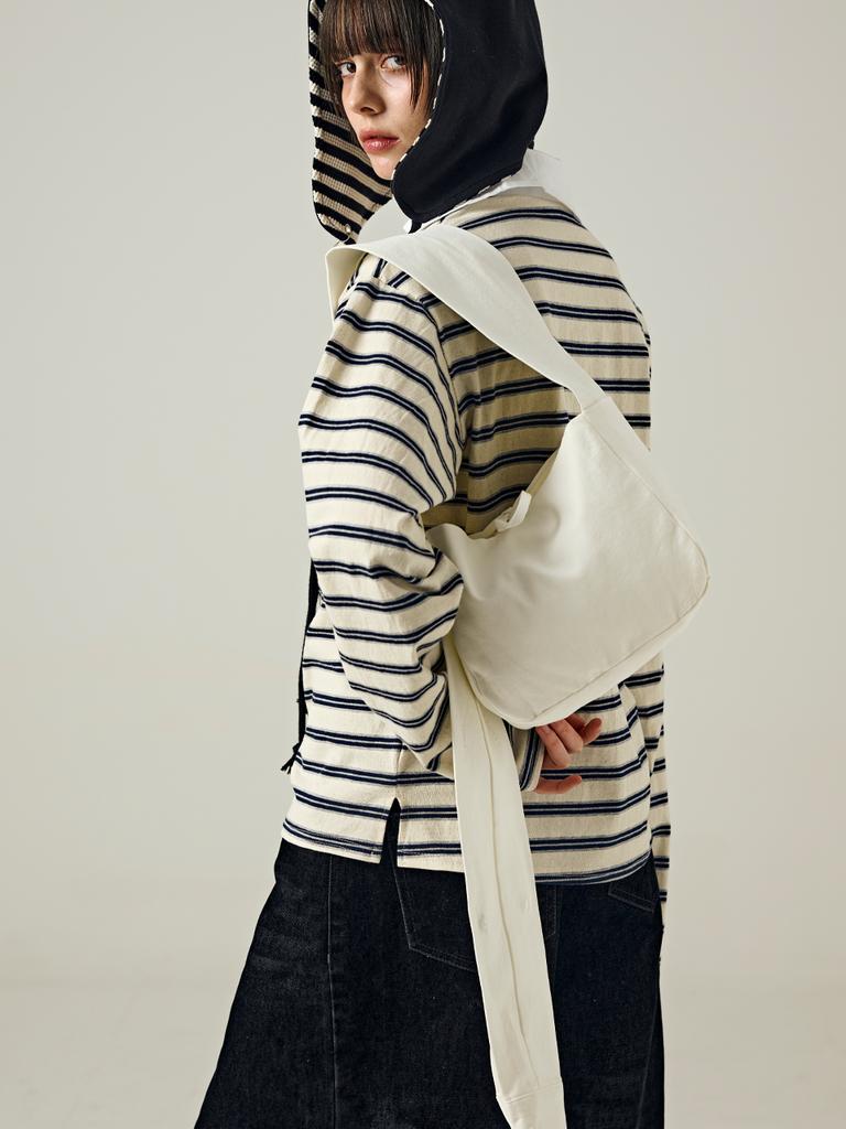 Salbol Oxford Shirt Bags [Ivory]