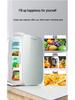 Compact Dual-Function Mini Fridge for Dorms, Bedrooms, and Cars - Ideal for Personal Use and Cosmetics.