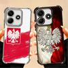 Poland Flag White Red Plating Phone Case For Xiaomi Poco X5 X6 X7 X8 Pro Max F8 Ultra F7 M8 M7 M5S Redmi 15C 15 14C 13C 13 X3 12