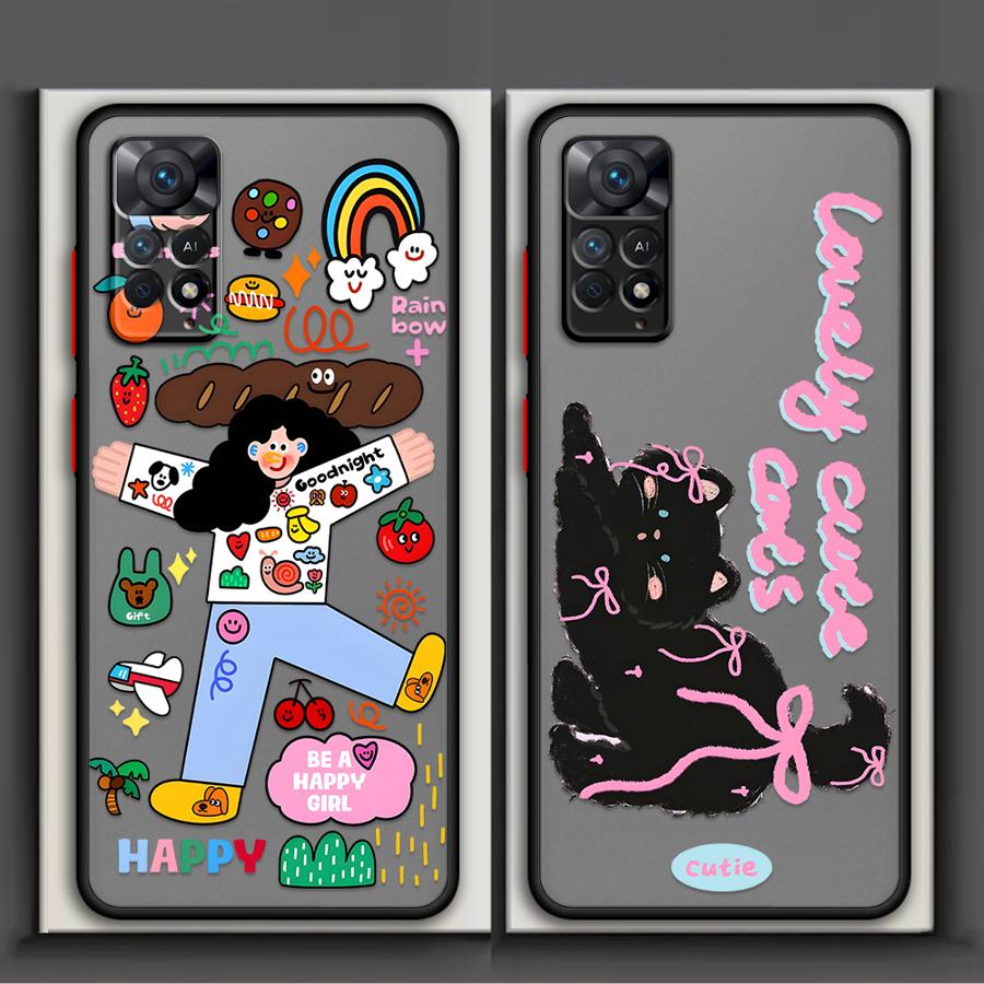 Cartoon Character Cat Case for Xiaomi Redmi Note 14 13C 9S 13 Pro Plus A4 11 14C 12 10 Funda Back Phone Cover