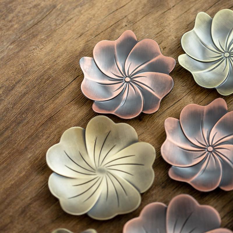 Alloy Coaster Zen Lotus Tea Holder Cup Holder Insulation Pad Tea Set Accessories Household Kung Fu Tea Ceremony Accessories