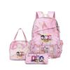 School Season Printed Student Schoolbag Backpack Shoulder Pencil Bag Three-Piece Set