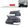 For Toyota Camry 6 xv40 Mark X / Reiz ABS Car Rearview Side Mirror Cover Wing Cap Exterior Door Housing Trim Adhesive Sticker