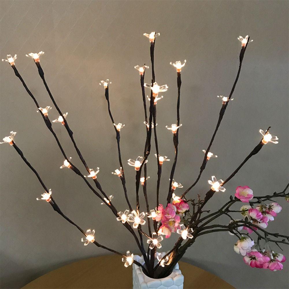 

Светодиодные цветочные композиции, ветки, светильники на батарейках, ночник, светильники с вишневым цветом для дома