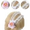 Cute Hair Accessory Hairband Lace Flower Hairpieces Hairpieces Elegant Cosplay Headbands for Parties and Weddings