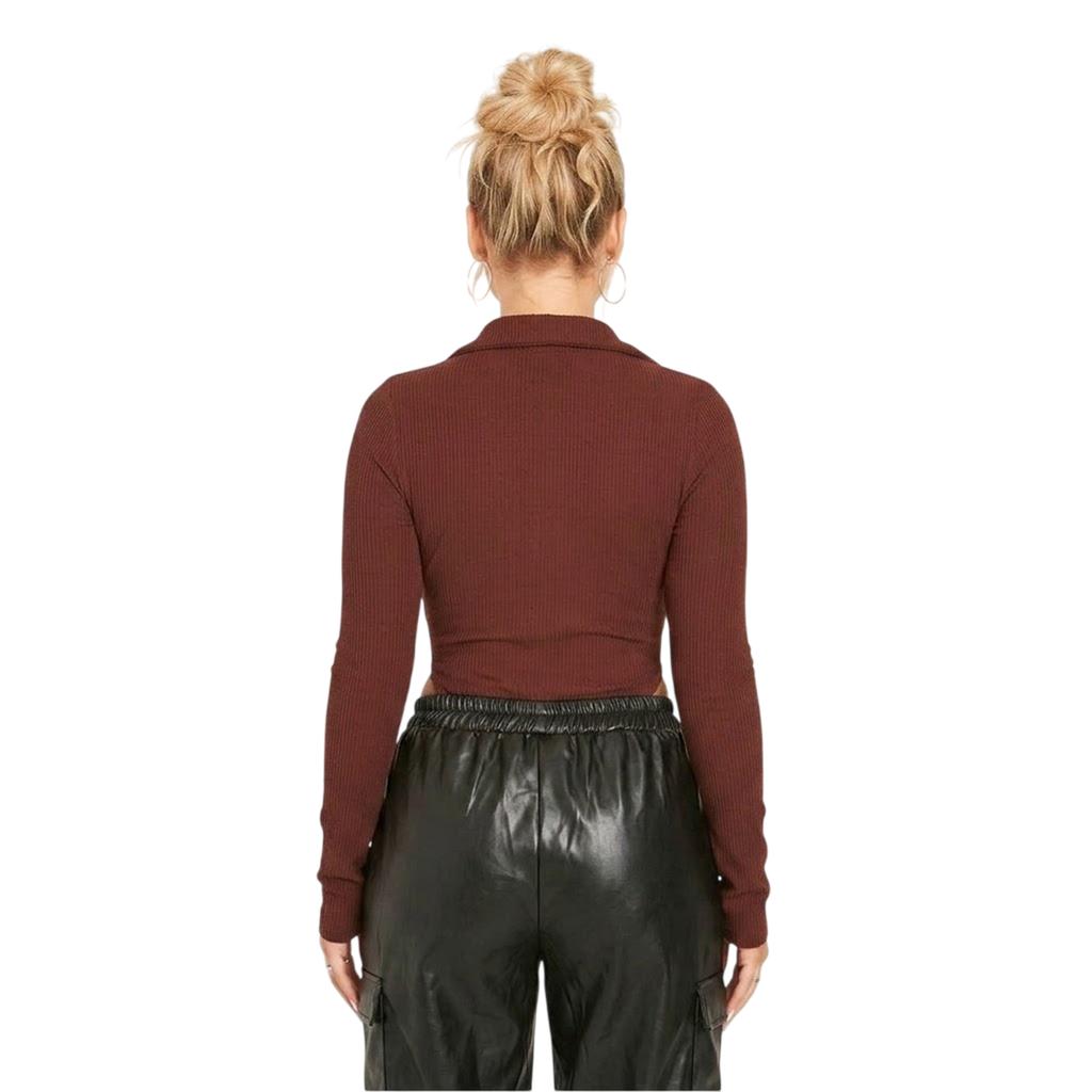 Missy Empire Womens/Ladies Fitted Long-Sleeved Bodysuit