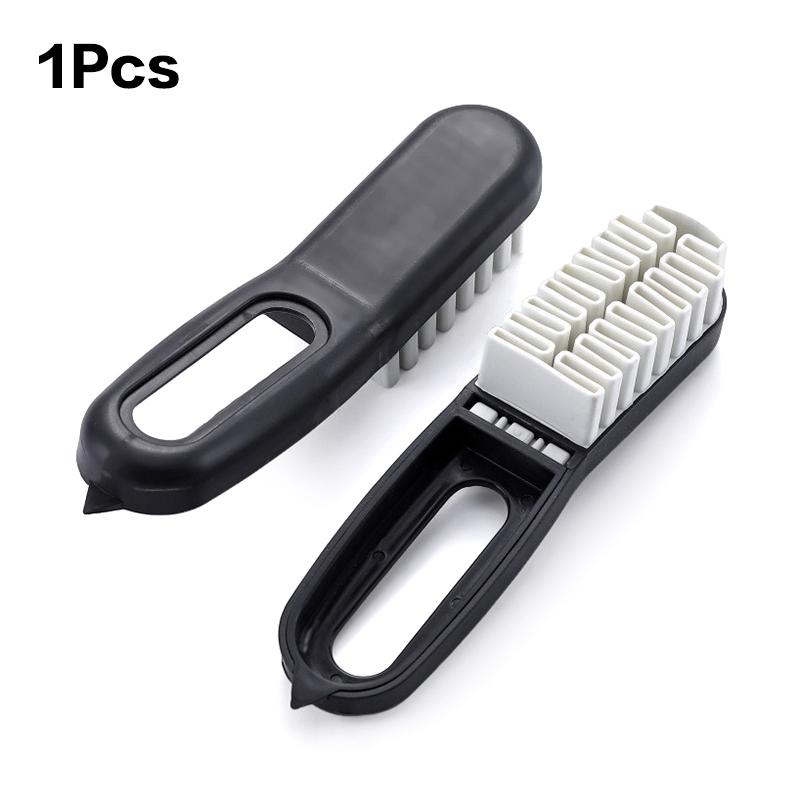 2-In-1 Leather Brush For Suede Boots Bags Scrubber Cleaner White Rubber Crepe Shoe Brush Household Necessary Wall Crevice