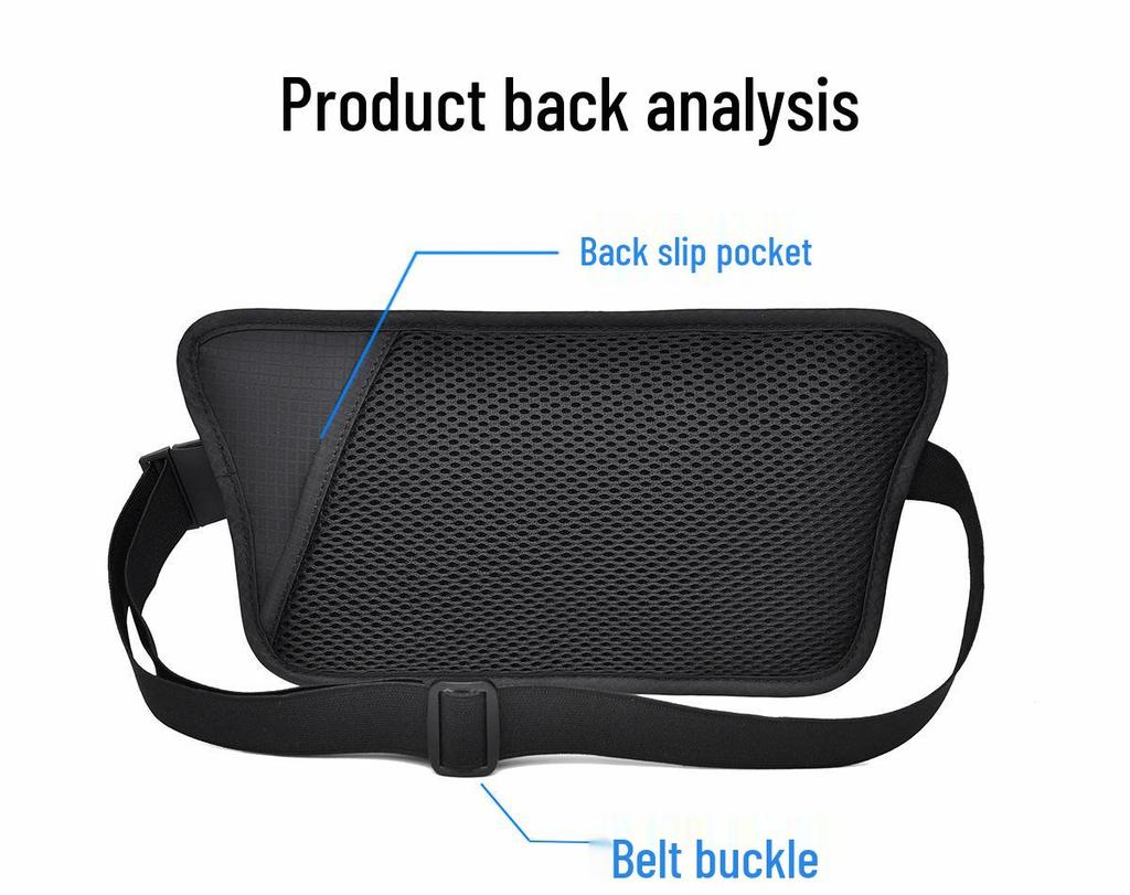RFID Anti-Theft Passport & Phone Waist Bag for Travel, Tickets, Running & Sports