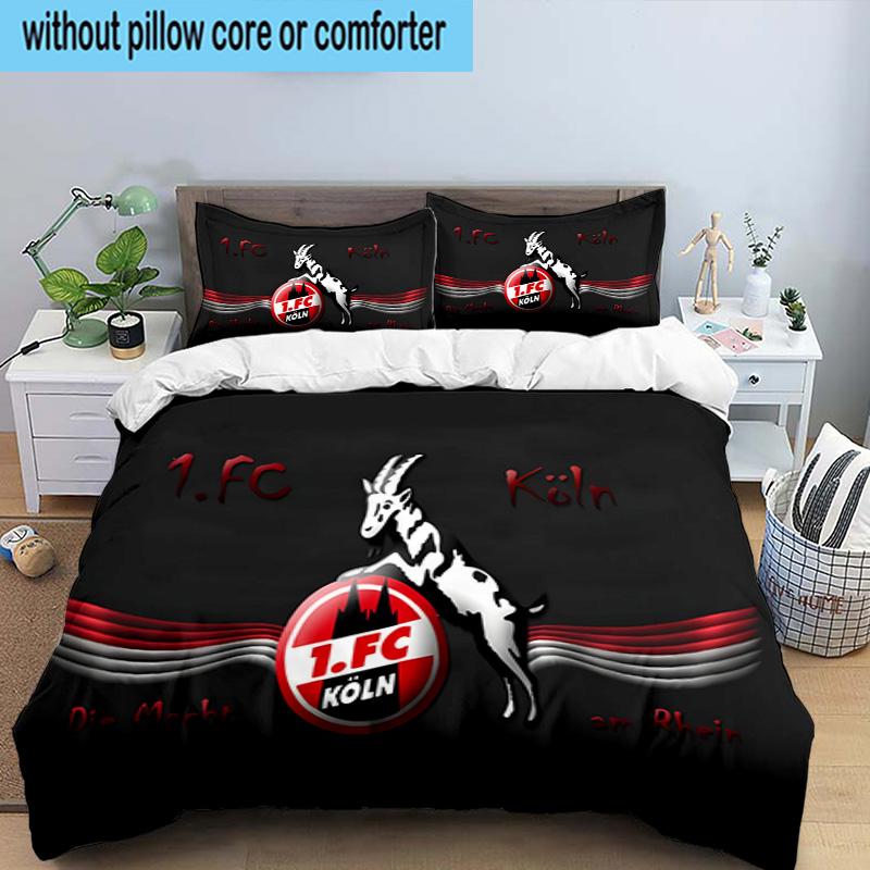 Koln Goat Logo 3PCS Bedding set,Ideal for1pc Duvet Cover And 2pcs Pillowcases Perfect for Christmas gift,Ideal for Bedroom, Dormitory