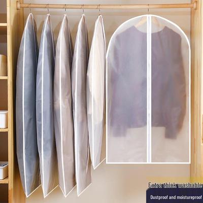 Transparent Dustproof Garment Bag: Hangable Cover for Suits and Coats