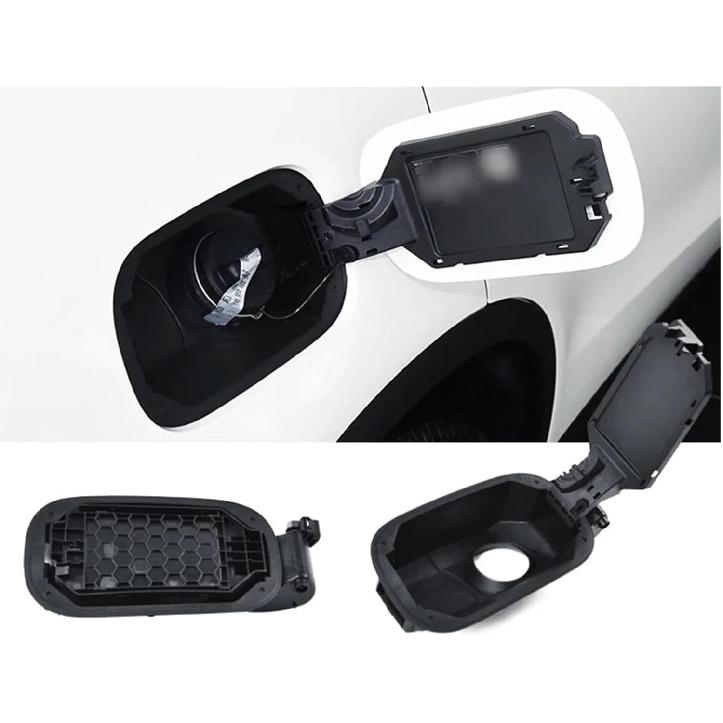 Fuel Tank Protection Foldable Fuel Cover Compatible For Mercedes GLC Class 2015-2022 Gas Cap Cover
