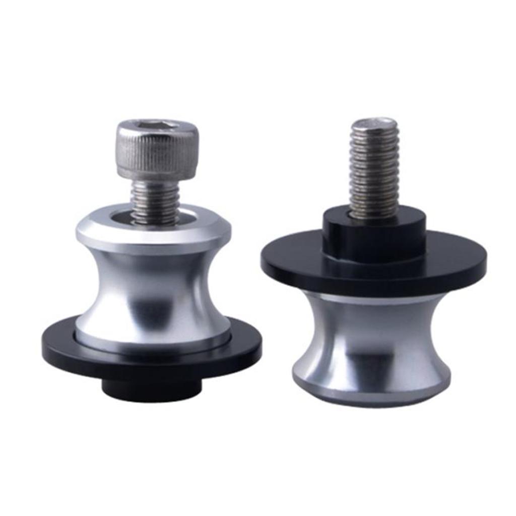 2pcs Aluminum 8mm M8 X 1.5 Motorcycle Swing Arm Sliders Spools CNC Swingarm Stand Screw for SUZUKI GSXR 400 600 750 1000