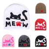 Cat Animal Pattern Knit Cap For Outdoor Activities In Autumn And Winter Fashion