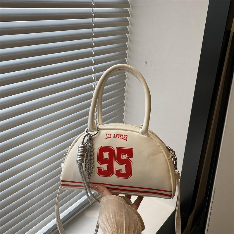 

New fashion underarm bag women s tide glossy dumpling bag autumn simple casual one shoulder crossbody women s bag белый