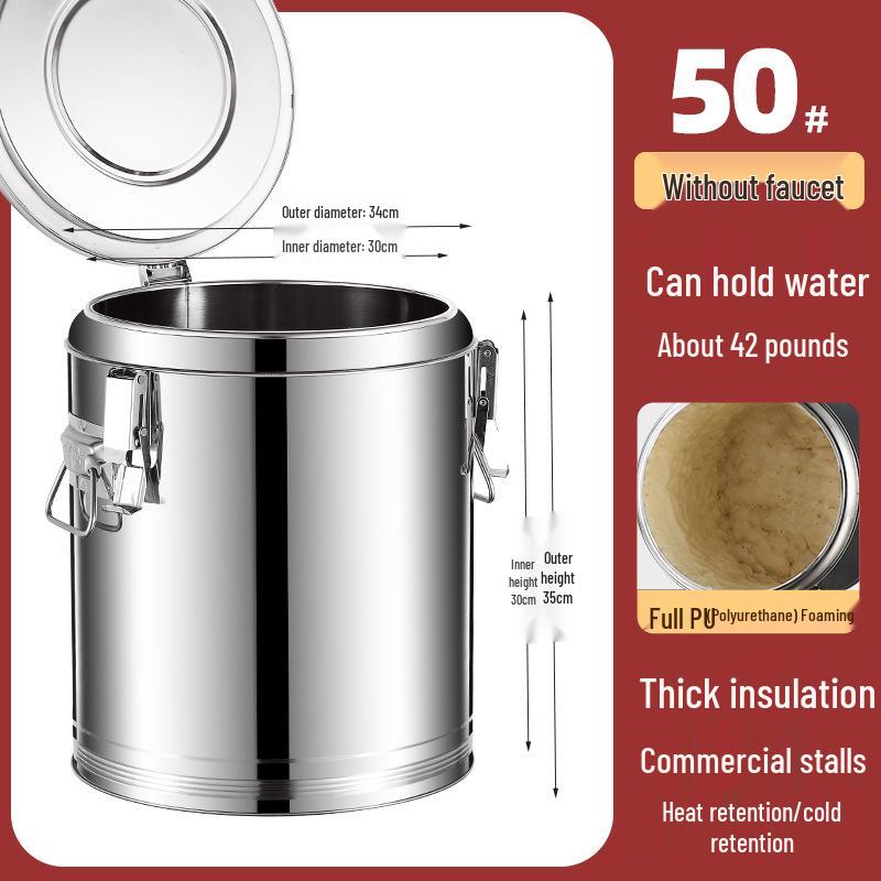 304 Stainless Steel Insulated Multi-Purpose Bucket for Beverages and Food