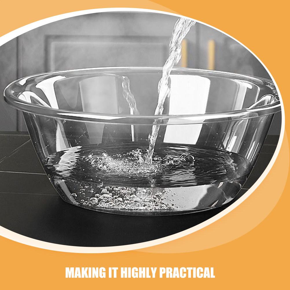 Clear Plastic Washbasin Transparent Pet Face Washing Basin Multipurpose Bathroom Kitchen Household Laundry Washing Tub