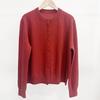 2026 Women's Pure Cashmere Round Neck Cardigan - Single-Breasted Knit Sweater Coat