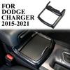 Carbon Fiber Cup Holder Cover Trim Decor Frame for Dodge Charger 11+ Accessories