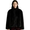 Women's clothing winter new European and American style temperament artificial fur short stand-up collar fluffy coat