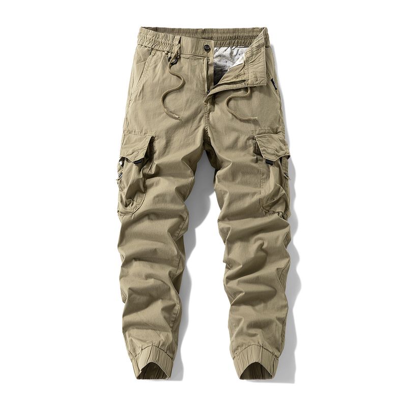 Export Surplus Multi-Pocket Cargo Pants Autumn Men's Trendy Loose Army Green Outdoor Jogger Casual Long Pants
